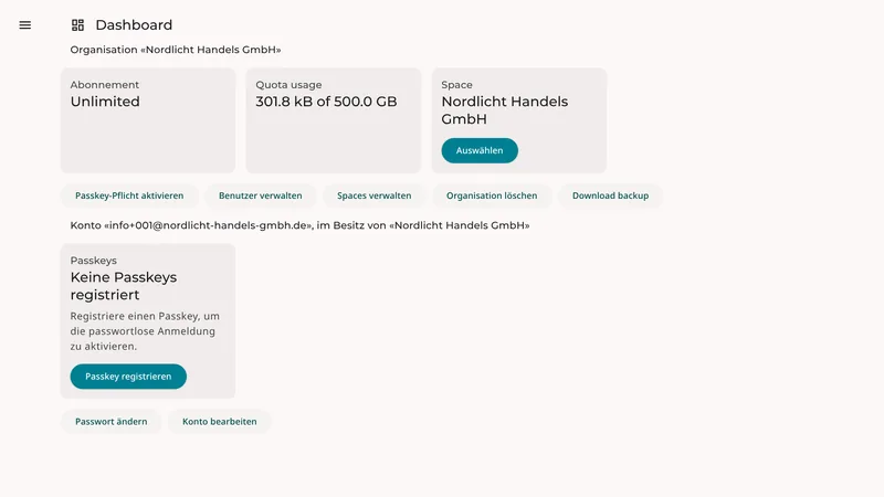 SimpleDMS screenshots on a large tablet